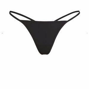 SKIMS Fits Everybody T-String Thong – Onyx Black – Size M